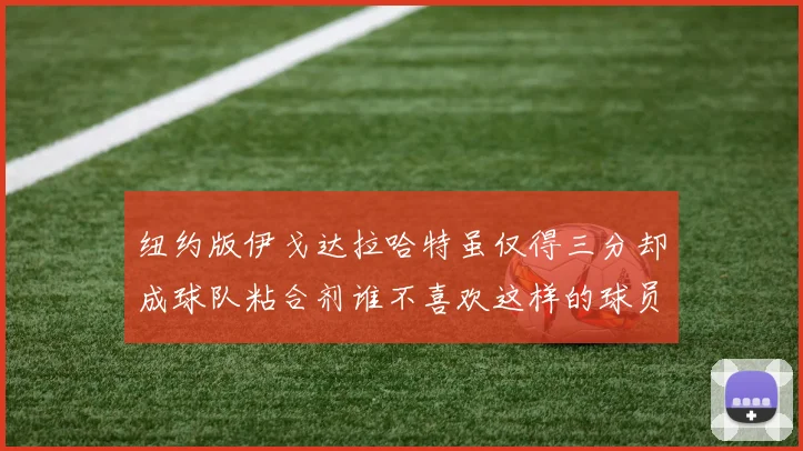 纽约版伊戈达拉哈特虽仅得三分却成球队粘合剂谁不喜欢这样的球员